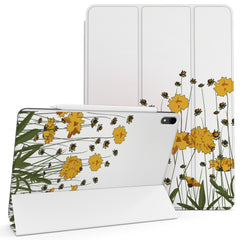 Lex Altern Magnetic iPad Case Yellow Flowers