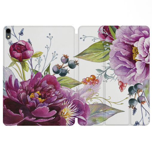 Lex Altern Magnetic iPad Case Purple Floral for your Apple tablet.