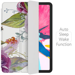 Lex Altern Magnetic iPad Case Purple Floral
