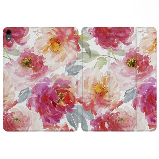 Lex Altern Magnetic iPad Case Pink Peonies for your Apple tablet.
