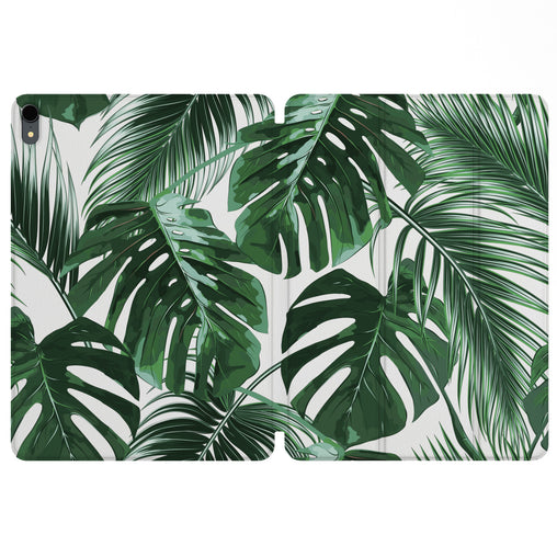 Lex Altern Magnetic iPad Case Monstera Leaves for your Apple tablet.