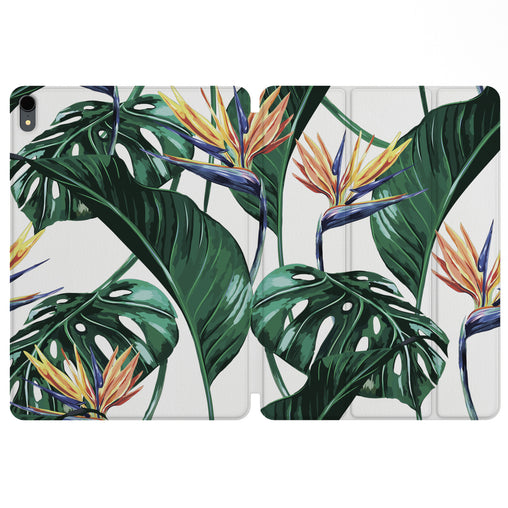 Lex Altern Magnetic iPad Case Tropical Flowers for your Apple tablet.