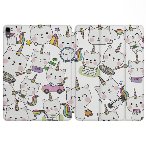 Lex Altern Magnetic iPad Case Cute Caticorn for your Apple tablet.