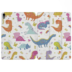 Lex Altern Magnetic iPad Case Colorful Dinosaurs for your Apple tablet.