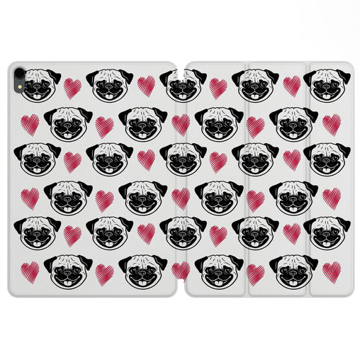 Lex Altern Magnetic iPad Case Pug Pattern for your Apple tablet.