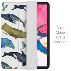 Lex Altern Magnetic iPad Case Whale Pattern