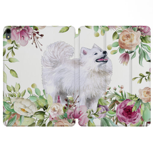 Lex Altern Magnetic iPad Case Dog Blossom for your Apple tablet.