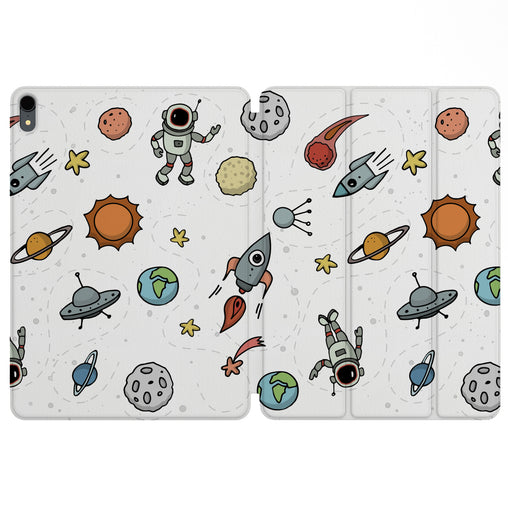 Lex Altern Magnetic iPad Case Cute Space for your Apple tablet.