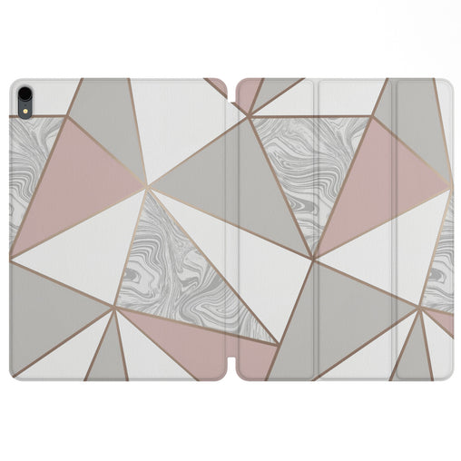 Lex Altern Magnetic iPad Case Triangle Marble for your Apple tablet.
