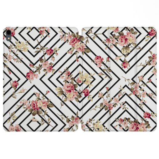 Lex Altern Magnetic iPad Case Floral Geometry for your Apple tablet.