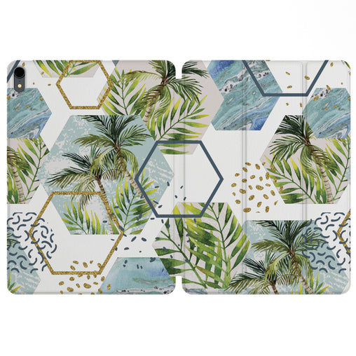 Lex Altern Magnetic iPad Case Abstract Palms for your Apple tablet.