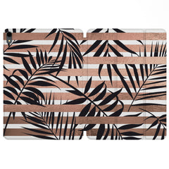 Lex Altern Magnetic iPad Case Striped Leaves for your Apple tablet.