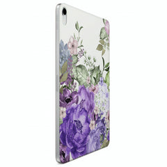 Lex Altern Magnetic iPad Case Purple Floral Pattern