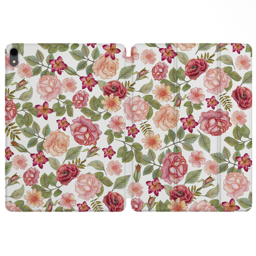 Lex Altern Magnetic iPad Case Cute Roses Theme for your Apple tablet.