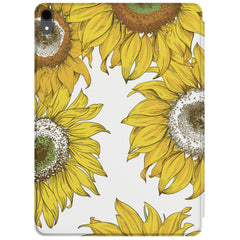 Lex Altern Magnetic iPad Case Bright Sunflowers