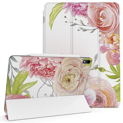 Lex Altern Magnetic iPad Case Beautiful Peonies