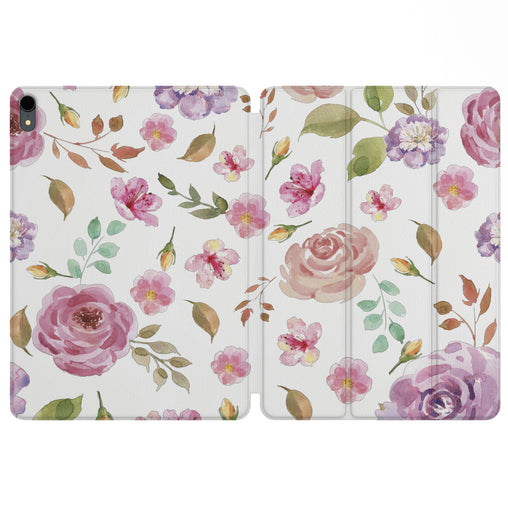Lex Altern Magnetic iPad Case Pink Roses for your Apple tablet.