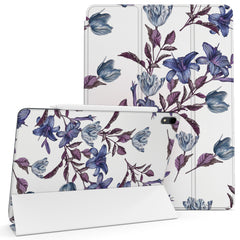 Lex Altern Magnetic iPad Case Elegant Purple Flowers