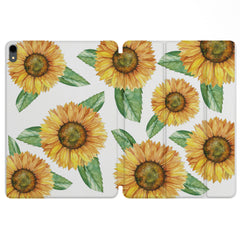 Lex Altern Magnetic iPad Case Colorful Sunflowers for your Apple tablet.