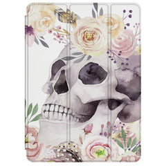 Lex Altern Magnetic iPad Case Floral Skulls