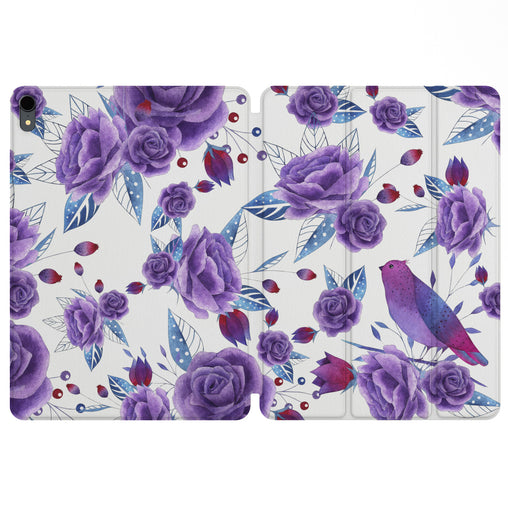 Lex Altern Magnetic iPad Case Violet Blossom for your Apple tablet.