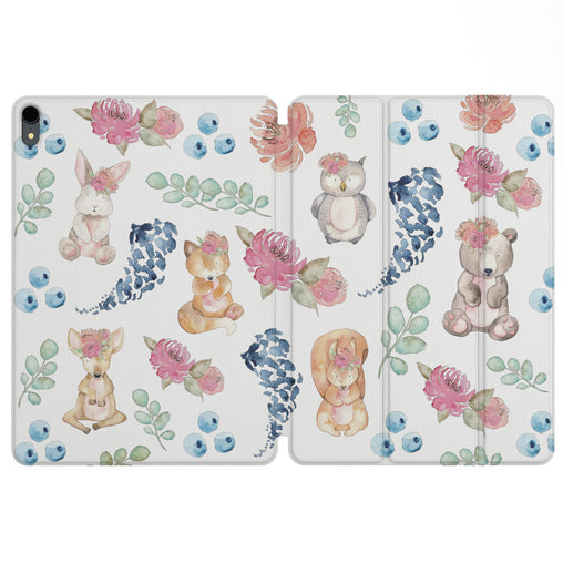 Lex Altern Magnetic iPad Case Animal Watercolor for your Apple tablet.
