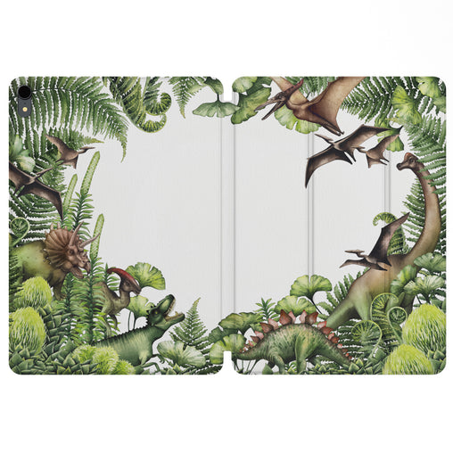 Lex Altern Magnetic iPad Case Tropical Dinosaurs for your Apple tablet.