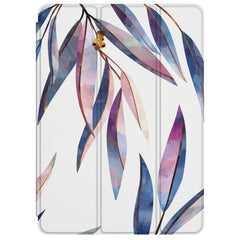 Lex Altern Magnetic iPad Case Purple Leaves
