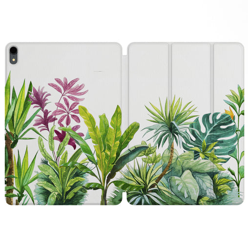 Lex Altern Magnetic iPad Case Green Jungle for your Apple tablet.
