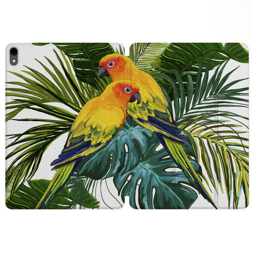 Lex Altern Magnetic iPad Case Tropical Parrots for your Apple tablet.