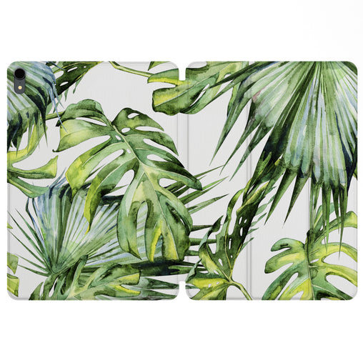 Lex Altern Magnetic iPad Case Watercolor Leaves for your Apple tablet.