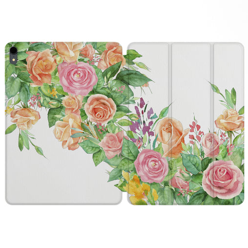 Lex Altern Magnetic iPad Case Gentel Roses for your Apple tablet.