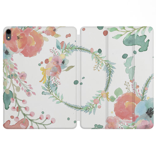 Lex Altern Magnetic iPad Case Floral Hoop for your Apple tablet.