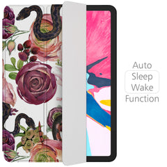 Lex Altern Magnetic iPad Case Beautiful Floral Snakes