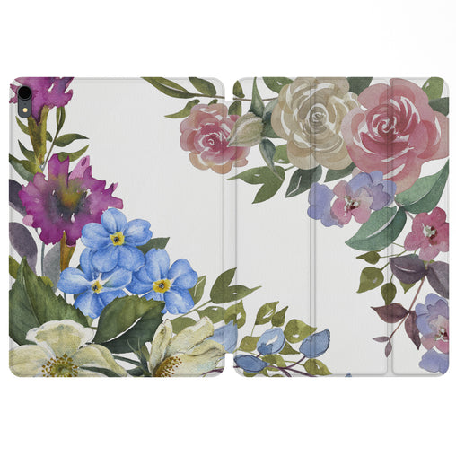 Lex Altern Magnetic iPad Case Garden Blossom Print for your Apple tablet.