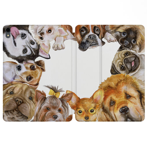 Lex Altern Magnetic iPad Case Lovely Dog's for your Apple tablet.