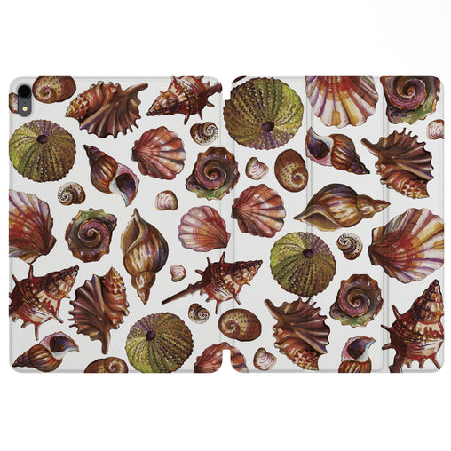 Lex Altern Magnetic iPad Case Beautiful Seashells for your Apple tablet.