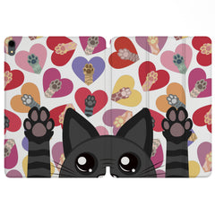 Lex Altern Magnetic iPad Case Black Cat for your Apple tablet.