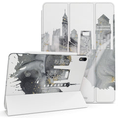 Lex Altern Magnetic iPad Case Grey Skyscrapers