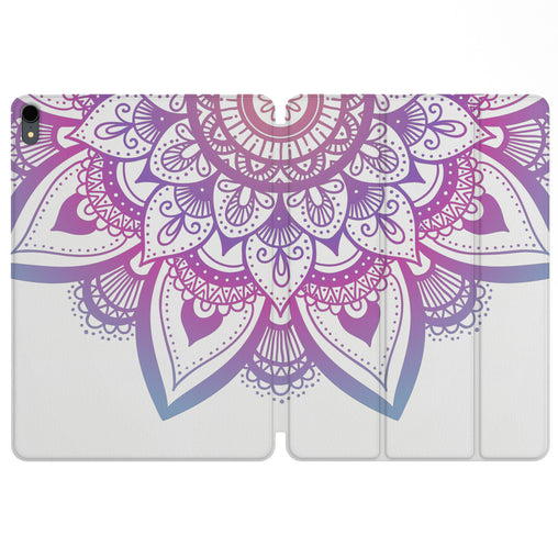 Lex Altern Magnetic iPad Case Purple Mandala for your Apple tablet.