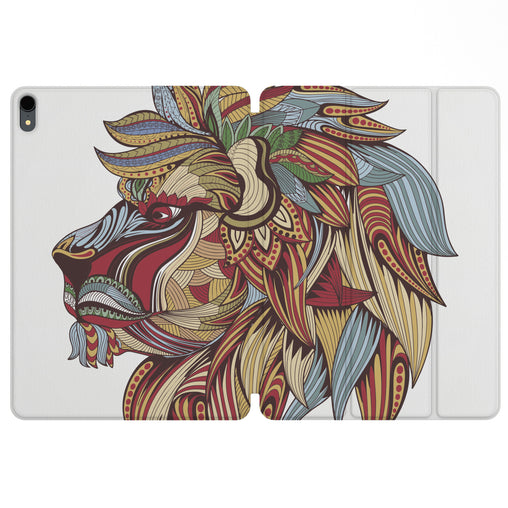 Lex Altern Magnetic iPad Case Creative Lion for your Apple tablet.