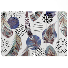 Lex Altern Magnetic iPad Case Indian Feathers for your Apple tablet.