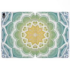 Lex Altern Magnetic iPad Case Green Mandala for your Apple tablet.