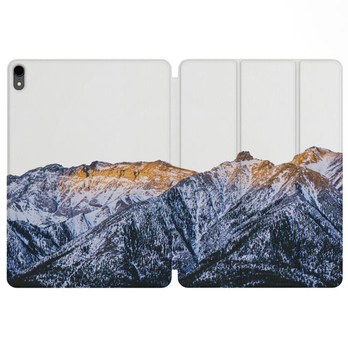 Lex Altern Magnetic iPad Case Snowy Mountains for your Apple tablet.