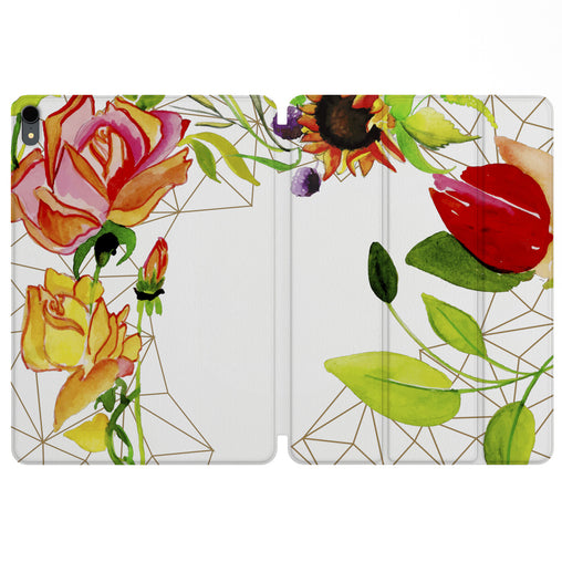 Lex Altern Magnetic iPad Case Bright Plants for your Apple tablet.