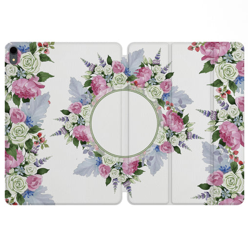 Lex Altern Magnetic iPad Case Flower Wreath for your Apple tablet.