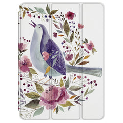 Lex Altern Magnetic iPad Case Wildflower Bird