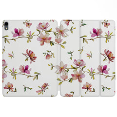 Lex Altern Magnetic iPad Case Magnolia Flowers for your Apple tablet.