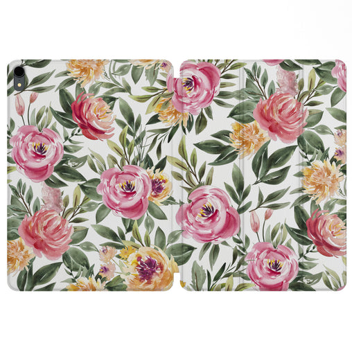 Lex Altern Magnetic iPad Case Floral Leaves for your Apple tablet.