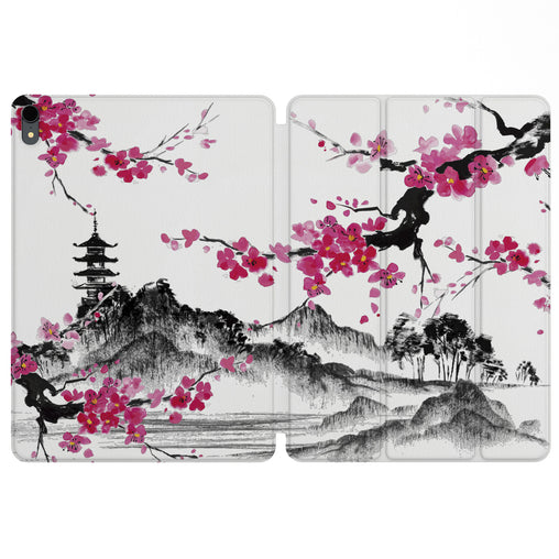 Lex Altern Magnetic iPad Case Sakura Blossom for your Apple tablet.